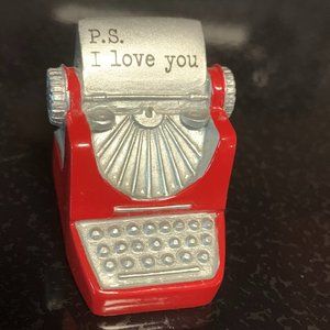 Minature P.S. I Love You Valentine's Day typewriter